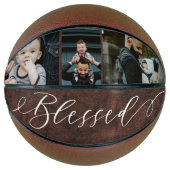 スクリプ賛美ト革の父親の日フォトコラージュ バスケットボール (正面)