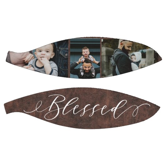 スクリプ賛美ト革の父親の日フォトコラージュ バスケットボール (パネル)