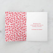 スクリプ賛美ト |折り畳みホリデーカード シーズンカード (内部)