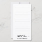 スクリプ魅力的トありがとう2結婚の写真 サンキューカード (裏面)