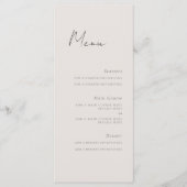 スクリミニマルプトメニューカード メニュー (正面)