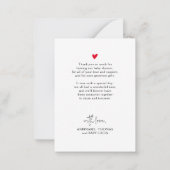 スクリミニマルプト赤ちゃんシャワー写真ありがとう ノートカード (裏面)