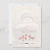 スクリメリープトバラ金箔木素朴写真 シーズンカード (裏面)