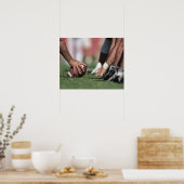 スクリメージのサッカーライン ポスター (キッチン)