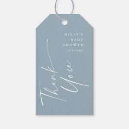 スクリモダンエレガントプト赤ちゃんシャワーありがとう ギフトタグ