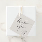 スクリモダンエレガントプト赤ちゃんシャワーありがとう フェイバータグ (インサイチュ)