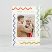 スクリモダングルユニークホリデーフォトカード シーズンカード (スタンド正面)