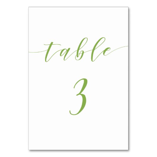 スクリモダンス結婚トのテーブル番号カード3 テーブルナンバー (正面)