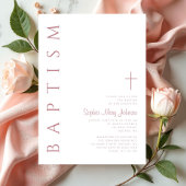 スクリモダンッエレガントクガールズバプテスマ 招待状