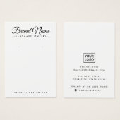 スクリモダンッカスタムプカラーイヤリング表示カード (正面&裏面)