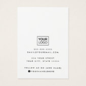 スクリモダンッカスタムプカラーイヤリング表示カード (裏面)