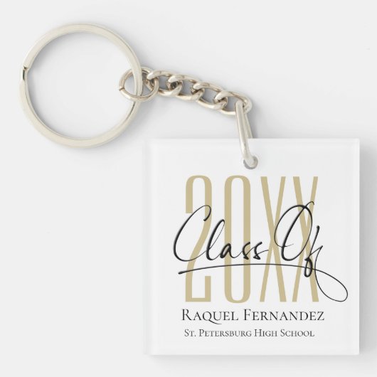 スクリモダンプトのコラージュ卒業パーティー キーホルダー (正面)