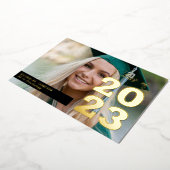 スクリモダンプトの卒業写真のお知らせ 箔招待状 (回転した状態)