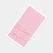 スクリモダンプトの手書き入力ピンクとオレンジ結婚色 (コーナー)