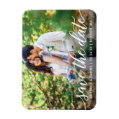 スクリモダンプトを使って日付カップルの写真を保存 マグネット (縦)