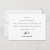 スクリモダンプトバラ金ゴールドGlam Flatサンキューカード サンキューカード (裏面)