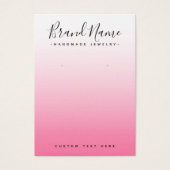 スクリモダンプトピンクのグラデーションイヤリング表示カード (正面)