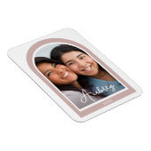 スクリモダンプトピンクのフレームかわいらしアーチ写真 マグネット (右側)