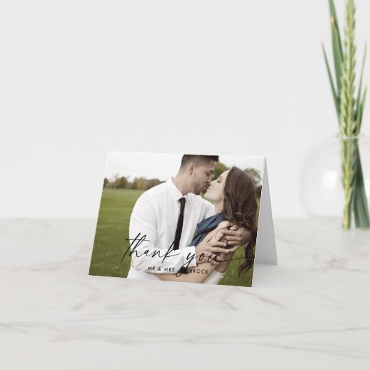 スクリモダンプトライトフォト折り畳みサンキューカード サンキューカード (正面)