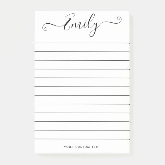 スクリモダンプト名前をカスタムするメッセージChicパーソナル ポストイット (正面)