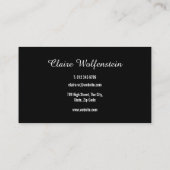 スクリモダンプト白黒ロイヤリティカード ロイヤリティカード (裏面)