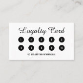 スクリモダンプト白黒ロイヤリティカード ロイヤリティカード (正面)