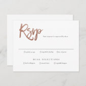 スクリモダンプト結婚出欠の出欠 招待状 (正面/裏面)