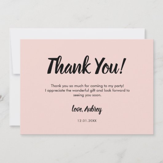 スクリモダンプト誕生日サンキューカード サンキューカード (正面)