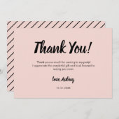 スクリモダンプト誕生日サンキューカード サンキューカード (正面/裏面)