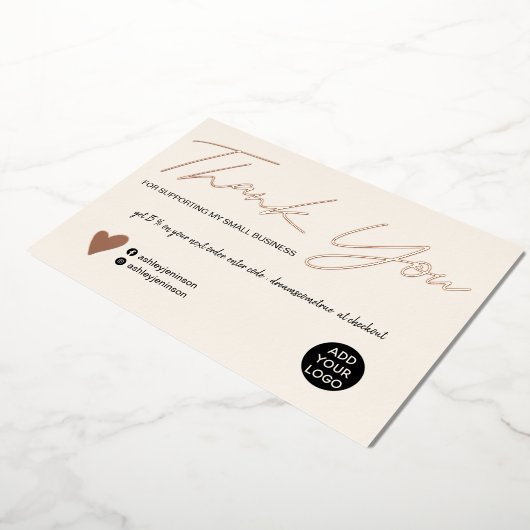 スクリモダンプト赤面ピンクオーダ感謝していー 箔招待状 (回転した状態)