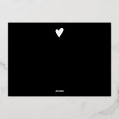 スクリモダンプト赤面ピンクオーダ感謝していー 箔招待状 (裏面)