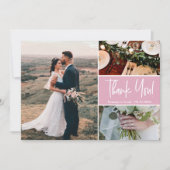 スクリモダンプト赤面ピンク結婚ズ カード (正面)