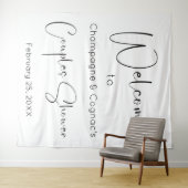 スクリモダンプト・カップルのシャワー歓迎の背景 タペストリー (インサイチュ(横))