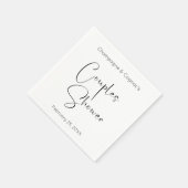 スクリモダンプト・カップル・シャワー スタンダードカクテルナプキン (角)