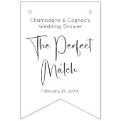 スクリモダンプト・カップル・シャワー バンティングフラッグ (第1の旗)