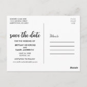 スクリモダンプト |セーブ・ザ・デート案内写真 ポストカード (裏面)