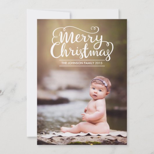 スクリモダンプト・メリー・クリスマス・フォトカード シーズンカード (正面)