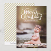 スクリモダンプト・メリー・クリスマス・フォトカード シーズンカード (正面/裏面)