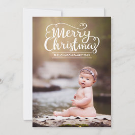 スクリモダンプト・メリー・クリスマス・フォトカード シーズンカード