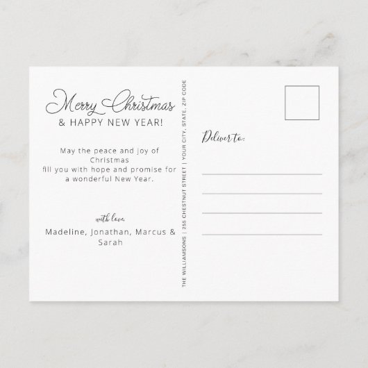 スクリモダンプト・メリー・クリスマス ポストカード (裏面)