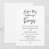 スクリモダンプト、リハーサルディナー、パーティー招待 招待状 (正面/裏面)