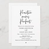 スクリモダンプト、リハーサルディナー、パーティー招待 招待状 (正面/裏面)