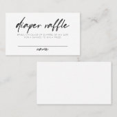 スクリモダンプトBOHOおむつミニマルラッフル プレイスカード (正面/裏面)