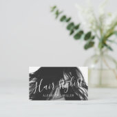 スクリモダンプミニマルト美容師写真 名刺 (スタンド正面)