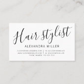 スクリモダンプミニマルト美容師写真 名刺 (裏面)