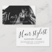スクリモダンプミニマルト美容師写真 名刺 (正面/裏面)