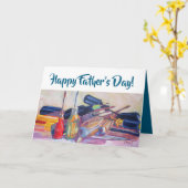 スクリュードライバツールボックスHappy Father's Day カード (黄色い花)