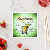 スクリュードライバーの飲み物のレシピ スタンダードカクテルナプキン (インサイチュ)
