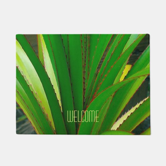 スクリューパインクローズアップ ドアマット (正面)