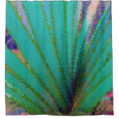 スクリューパイン抽象芸術 シャワーカーテン (正面)